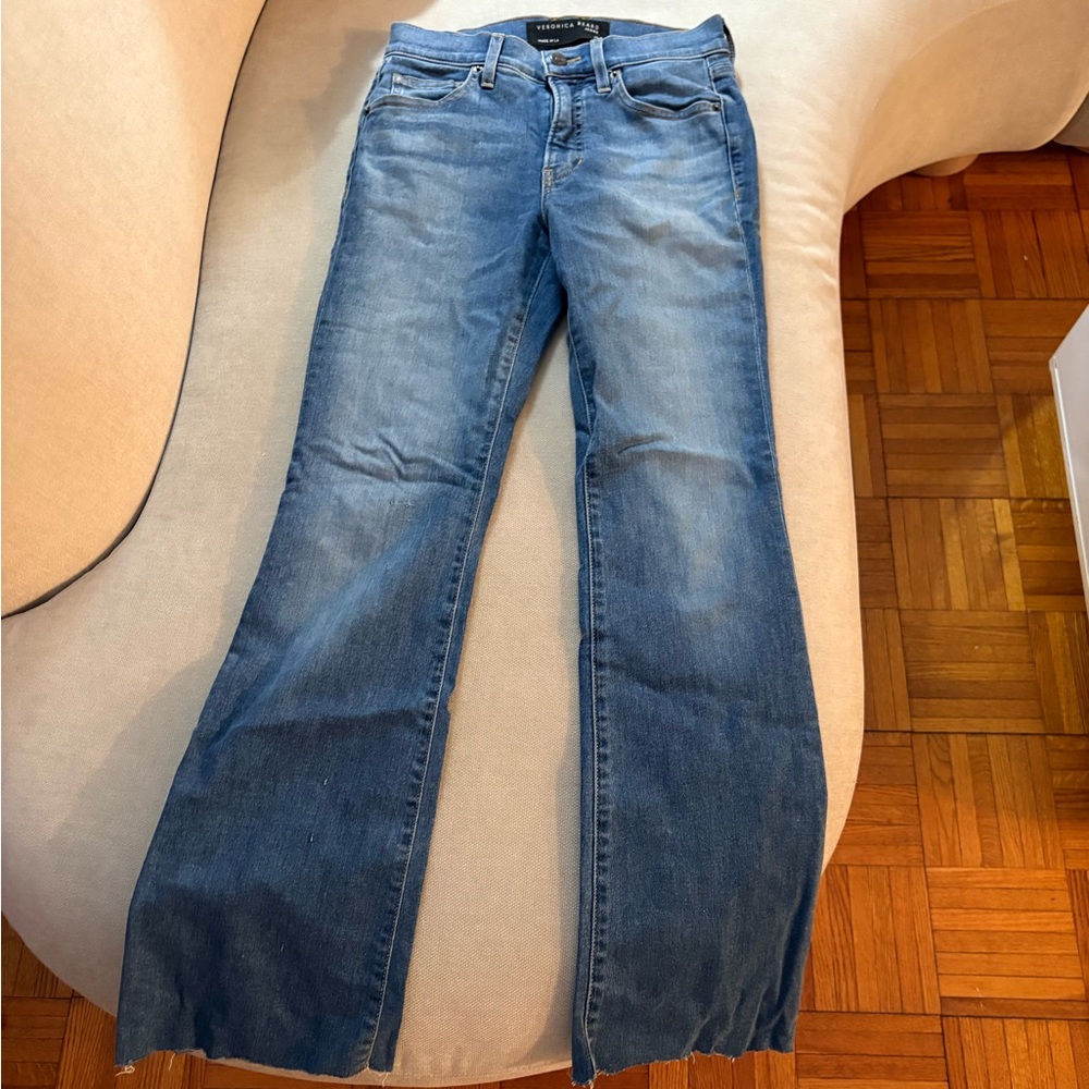 Veronica Beard Blue Flare Jeans for Women